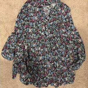 Zara Multicolor Floral Blouse